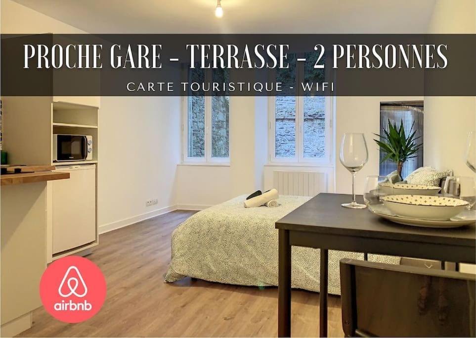 Gambetta - Studio - Terrasse - Proche Gare Appartement Morlaix Buitenkant foto